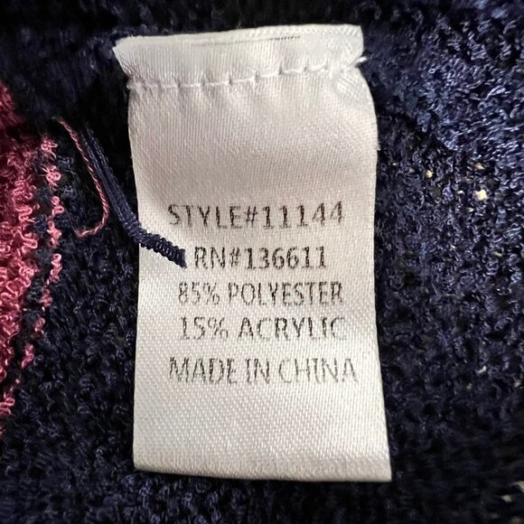 P.S. Kate Womens Multicolor Knitted Colorblock Pullover Sweater Size Small - Picture 9 of 9